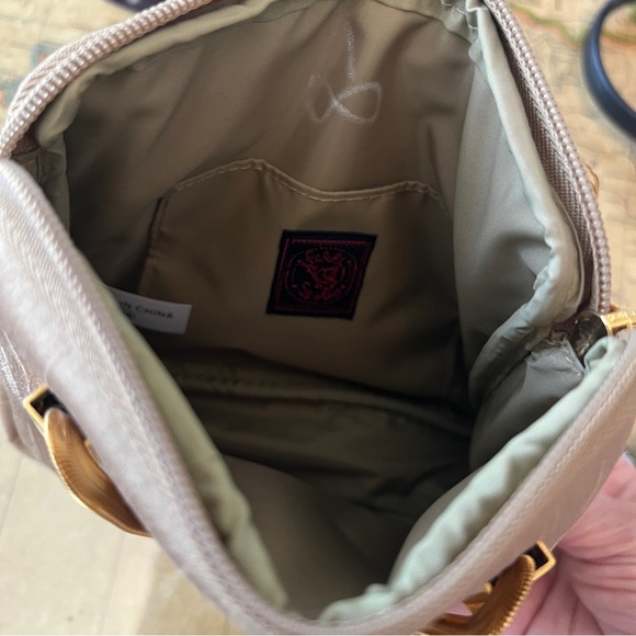 Carlo FALCHI SPORT Gold Herringbone Chain Handle Handbag Wristlet Minibag - Picture 5 of 11